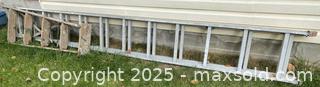 MaxSold Auction: Aluminum Extension Ladder, 12 foot - extends to about 18-20&#39; plus a 5&#39; Wooden Ladder  - Kingston (Ontario, Canada) SELLER MANAGED Estate Sale Online Auction - Monterey Court