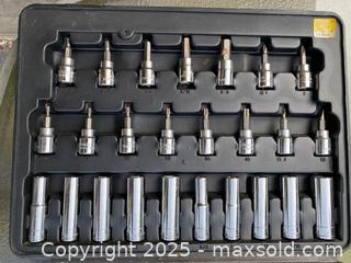 MaxSold Auction: Extensive Ratchet and Socket Set - Complete. Imperial and Metric - Includes deep sockets! - Kingston (Ontario, Canada) SELLER MANAGED Estate Sale Online Auction - Monterey Court