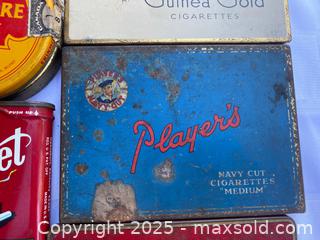 MaxSold Auction: Large Assortment of Tob Tins as pictured incl. Player&#39;s - Kingston (Ontario, Canada) SELLER MANAGED Estate Sale Online Auction - Monterey Court