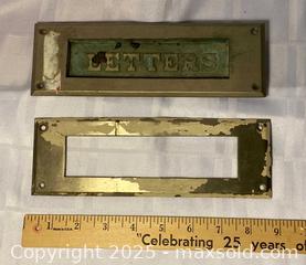 MaxSold Auction: Letter Mail Box Slot Plate for Front Door in Brass &#34;Letters&#34; - Kingston (Ontario, Canada) SELLER MANAGED Estate Sale Online Auction - Monterey Court
