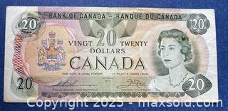 MaxSold Auction: Old Canadian Paper Currency - 1979 $20 Twenty Dollar Bill - Kingston (Ontario, Canada) SELLER MANAGED Estate Sale Online Auction - Monterey Court
