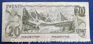 MaxSold Auction: Old Canadian Paper Currency - 1979 $20 Twenty Dollar Bill - Kingston (Ontario, Canada) SELLER MANAGED Estate Sale Online Auction - Monterey Court