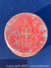 MaxSold Auction: Very old Hudson&#39;s Bay Company Imperial Mixture Tob Tin  - Embossed Bottom - Kingston (Ontario, Canada) SELLER MANAGED Estate Sale Online Auction - Monterey Court
