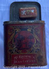 MaxSold Auction: Very Old Tea and Coffee Tins, one very large one small - Kingston (Ontario, Canada) SELLER MANAGED Estate Sale Online Auction - Monterey Court