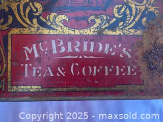 MaxSold Auction: Very Old Tea and Coffee Tins, one very large one small - Kingston (Ontario, Canada) SELLER MANAGED Estate Sale Online Auction - Monterey Court