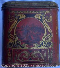 MaxSold Auction: Very Old Tea and Coffee Tins, one very large one small - Kingston (Ontario, Canada) SELLER MANAGED Estate Sale Online Auction - Monterey Court
