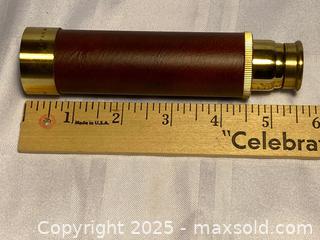 MaxSold Auction: Vintage TASCO Leather &#38; Brass Spyglass Telescope 25x30mm 1AG Leather - Kingston (Ontario, Canada) SELLER MANAGED Estate Sale Online Auction - Monterey Court