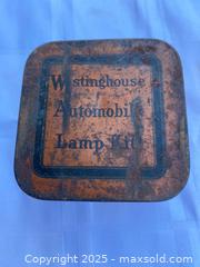 MaxSold Auction: Westinghouse Mazda Automobile Lamp Kit includes Lamps  - Automotive Advertising Tin - Kingston (Ontario, Canada) SELLER MANAGED Estate Sale Online Auction - Monterey Court