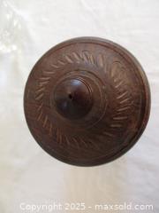 MaxSold Auction: Hand Carved Wooden Decor Jar - Richmond Hill (Ontario, Canada) SELLER MANAGED Downsizing Online Auction - White Pine Trail