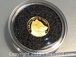 MaxSold Auction: 99.99 Pure gold coin 2017 predators and prey series - Milton (Ontario, Canada) SELLER MANAGED Estate Sale Online Auction - Chisholm Drive