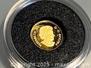 MaxSold Auction: 99.99 Pure gold coin 2017 predators and prey series - Milton (Ontario, Canada) SELLER MANAGED Estate Sale Online Auction - Chisholm Drive