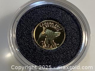 MaxSold Auction: 99.99 Pure gold coin, 2017 predators and prey series - Milton (Ontario, Canada) SELLER MANAGED Estate Sale Online Auction - Chisholm Drive