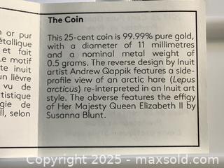 MaxSold Auction: 99.99 Pure gold coin, 2017 predators and prey series - Milton (Ontario, Canada) SELLER MANAGED Estate Sale Online Auction - Chisholm Drive