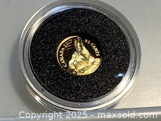 MaxSold Auction: 99.99 Pure gold coin, 2017 predators and prey series - Milton (Ontario, Canada) SELLER MANAGED Estate Sale Online Auction - Chisholm Drive