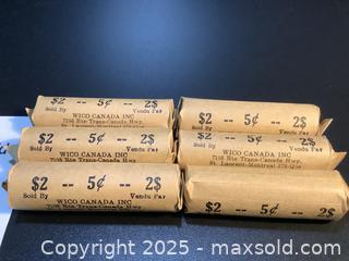 MaxSold Auction: Collection of 6 estate rolls of un searched nickels - Milton (Ontario, Canada) SELLER MANAGED Estate Sale Online Auction - Chisholm Drive