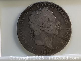 MaxSold Auction: Estate 1819 British silver Crown Coin - Milton (Ontario, Canada) SELLER MANAGED Estate Sale Online Auction - Chisholm Drive
