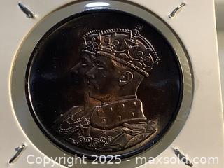 MaxSold Auction: Estate 1939 Royal Visit 925 silver medal  - Milton (Ontario, Canada) SELLER MANAGED Estate Sale Online Auction - Chisholm Drive