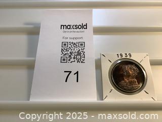 MaxSold Auction: Estate 1939 Royal Visit 925 silver medal  - Milton (Ontario, Canada) SELLER MANAGED Estate Sale Online Auction - Chisholm Drive