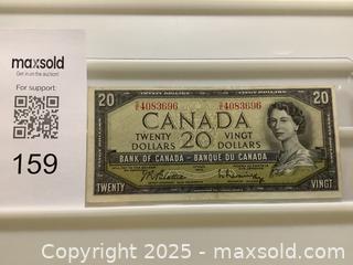 MaxSold Auction: Estate 1954 Canadian twenty dollar bill  - Milton (Ontario, Canada) SELLER MANAGED Estate Sale Online Auction - Chisholm Drive
