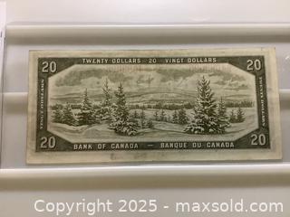 MaxSold Auction: Estate 1954 Canadian twenty dollar bill  - Milton (Ontario, Canada) SELLER MANAGED Estate Sale Online Auction - Chisholm Drive