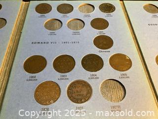 MaxSold Auction: Estate Canadian large cent collection in coin folder  - Milton (Ontario, Canada) SELLER MANAGED Estate Sale Online Auction - Chisholm Drive