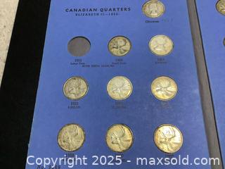 MaxSold Auction: Estate Canadian  Quarters  collection in coin folder  - Milton (Ontario, Canada) SELLER MANAGED Estate Sale Online Auction - Chisholm Drive