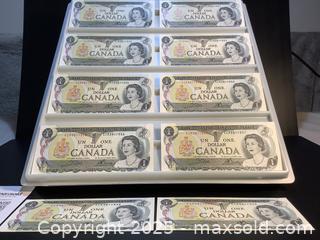 MaxSold Auction: Estate Canadian sequential ten - one dollar bills - Milton (Ontario, Canada) SELLER MANAGED Estate Sale Online Auction - Chisholm Drive