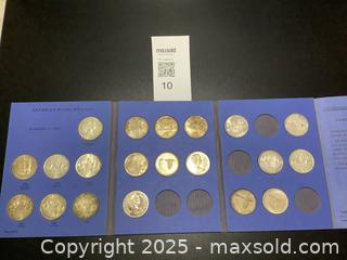 MaxSold Auction: Estate Canadian  Silver dollar collection in coin folder  - Milton (Ontario, Canada) SELLER MANAGED Estate Sale Online Auction - Chisholm Drive