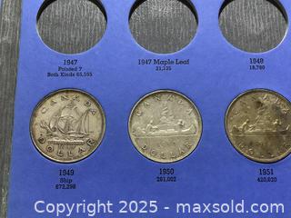 MaxSold Auction: Estate Canadian  Silver dollar collection in coin folder  - Milton (Ontario, Canada) SELLER MANAGED Estate Sale Online Auction - Chisholm Drive