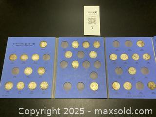 MaxSold Auction: Estate Canadian Silver Quarters  collection in coin folder  - Milton (Ontario, Canada) SELLER MANAGED Estate Sale Online Auction - Chisholm Drive