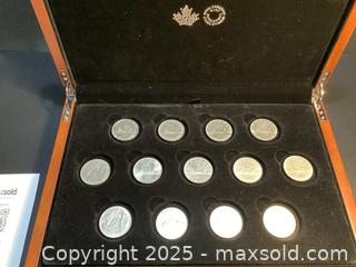 MaxSold Auction: Estate collection of Canadian dollar coins in RCM wood display box  - Milton (Ontario, Canada) SELLER MANAGED Estate Sale Online Auction - Chisholm Drive