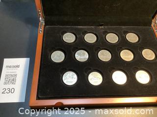MaxSold Auction: Estate collection of Canadian dollar coins in RCM wood display box  - Milton (Ontario, Canada) SELLER MANAGED Estate Sale Online Auction - Chisholm Drive