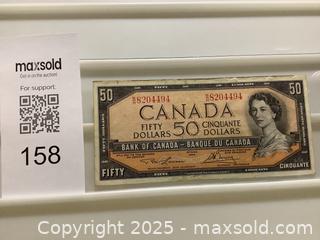 MaxSold Auction: Rare Estate 1954 Canadian fifty dollar bill  - Milton (Ontario, Canada) SELLER MANAGED Estate Sale Online Auction - Chisholm Drive