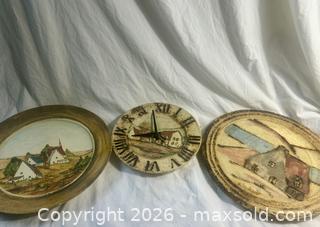 MaxSold Auction: Hubert Du Roscoat (1930-2015) plates and clock - Toronto (Ontario, Canada) SELLER MANAGED Downsizing Online Auction - Woodfield Road