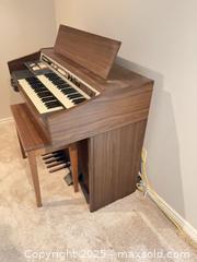 MaxSold Auction: Hammond Electric Console Organ, with external speaker - Erie (Colorado, USA) SELLER MANAGED Moving Online Auction - Madison Drive