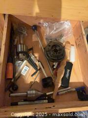 MaxSold Auction: Lot of Lathe Tools &#38; Supplies (3 Drawers, No Box) - Erie (Colorado, USA) SELLER MANAGED Moving Online Auction - Madison Drive