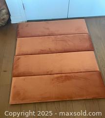 MaxSold Auction: Four Burnt Orange Velvet Headboard Panels - Toronto (Ontario, Canada) SELLER MANAGED Downsizing Online Auction - Kingston Road (CONDO)