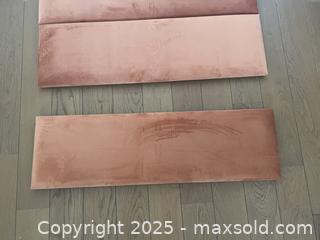 MaxSold Auction: Four Burnt Orange Velvet Headboard Panels - Toronto (Ontario, Canada) SELLER MANAGED Downsizing Online Auction - Kingston Road (CONDO)