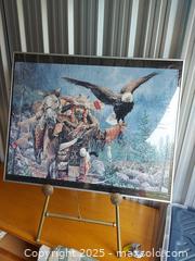 MaxSold Auction: 28 X 22 framed puzzle  - Haldimand (Ontario, Canada) SELLER MANAGED Downsizing Online Auction - Ramsey Drive (STORAGE)