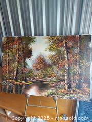 MaxSold Auction: 36 X 24 original on canvas  - Haldimand (Ontario, Canada) SELLER MANAGED Downsizing Online Auction - Ramsey Drive (STORAGE)