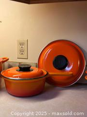 MaxSold Auction: Le Creuset Doufeu Mixed Cookware Lot, Flame, Enamel Cast Iron - North Vancouver (British Columbia, Canada) PARTNER MANAGED Estate Sale Online Auction - Seymour Boulevard