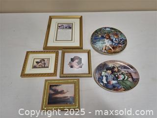 MaxSold Auction: Framed Angel Prints and 2 Collector Plates - Newburgh (Ontario, Canada) SELLER MANAGED Charity/Fundraising Online Auction - Academy Street
