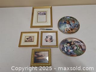 MaxSold Auction: Framed Angel Prints and 2 Collector Plates - Newburgh (Ontario, Canada) SELLER MANAGED Charity/Fundraising Online Auction - Academy Street