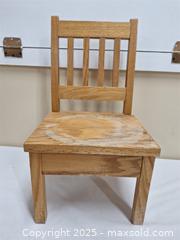 MaxSold Auction: Small Wooden Chair - Newburgh (Ontario, Canada) SELLER MANAGED Charity/Fundraising Online Auction - Academy Street
