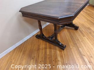 MaxSold Auction: Solid Wood Dining Table with Folding Leaf - Newburgh (Ontario, Canada) SELLER MANAGED Charity/Fundraising Online Auction - Academy Street