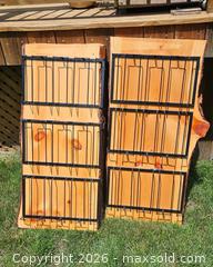 MaxSold Auction: Live edge wood bar shelves with Holders - Burlington (Ontario, Canada) SELLER MANAGED Downsizing Online Auction - Silwell Court