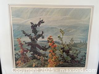 MaxSold Auction: Vintage Framed Artwork: &#34;Scrub Oaks &#38; Maples&#34; 60th Anniversary Limited Edition, 373/375 - Cobourg (Ontario, Canada) SELLER MANAGED Downsizing Online Auction - Burnham Street