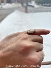 MaxSold Auction: Vintage gold ring featuring a marquise-shaped opal  - Ottawa (Ontario, Canada) SELLER MANAGED Downsizing Online Auction - Jeanne Darc Boulevard North