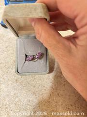 MaxSold Auction: Vintage marquise-cut amethyst earring & ring set  - Ottawa (Ontario, Canada) SELLER MANAGED Downsizing Online Auction - Jeanne Darc Boulevard North