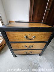 MaxSold Auction: 3-Drawer Accent Chest/Nightstand with Hand-Painted Floral - Chesapeake (Virginia, USA) PARTNER MANAGED Downsizing Online Auction - River Arch Drive